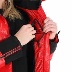 Head, Frost Chaqueta De Esquí Mujeres Metallic Rojo -PARQUE DE ESQUI head frost aa jas gevoerd dames metallic rood 22headx150v3 BI 15