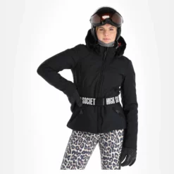 High Society, Jacy Chaqueta De Esquí Mujeres Negro 19 High Society, Jacy Chaqueta De Esquí Mujeres Negro -PARQUE DE ESQUI high society down jacket aa jas gevoerd dames zwart 22highs104v2 BI 04
