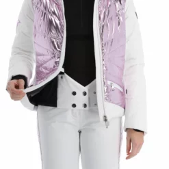 High Society, Harper Chaqueta De Esquí Mujeres Lila Blanco, Púrpura 23 High Society, Harper Chaqueta De Esquí Mujeres Lila Blanco, Púrpura -PARQUE DE ESQUI high society ski jacket aa jas gevoerd dames lila paars wit 22highs101v1 BI 09