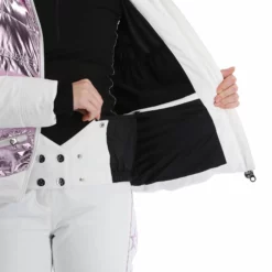 High Society, Harper Chaqueta De Esquí Mujeres Lila Blanco, Púrpura 24 High Society, Harper Chaqueta De Esquí Mujeres Lila Blanco, Púrpura -PARQUE DE ESQUI high society ski jacket aa jas gevoerd dames lila paars wit 22highs101v1 BI 10