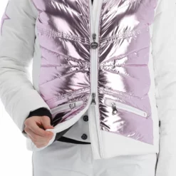 High Society, Harper Chaqueta De Esquí Mujeres Lila Blanco, Púrpura 25 High Society, Harper Chaqueta De Esquí Mujeres Lila Blanco, Púrpura -PARQUE DE ESQUI high society ski jacket aa jas gevoerd dames lila paars wit 22highs101v1 BI 11
