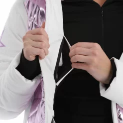 High Society, Harper Chaqueta De Esquí Mujeres Lila Blanco, Púrpura 28 High Society, Harper Chaqueta De Esquí Mujeres Lila Blanco, Púrpura -PARQUE DE ESQUI high society ski jacket aa jas gevoerd dames lila paars wit 22highs101v1 BI 14