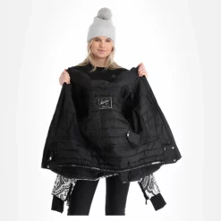 High Society, Elea Chaqueta De Esquí Mujeres Paisley Print Negro -PARQUE DE ESQUI high society ski jacket aa jas gevoerd dames paisley print zwart 22highs106v2 BI 06