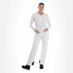 High Society, Jil Pantalones De Esquí Mujeres Lila Blanco, Púrpura