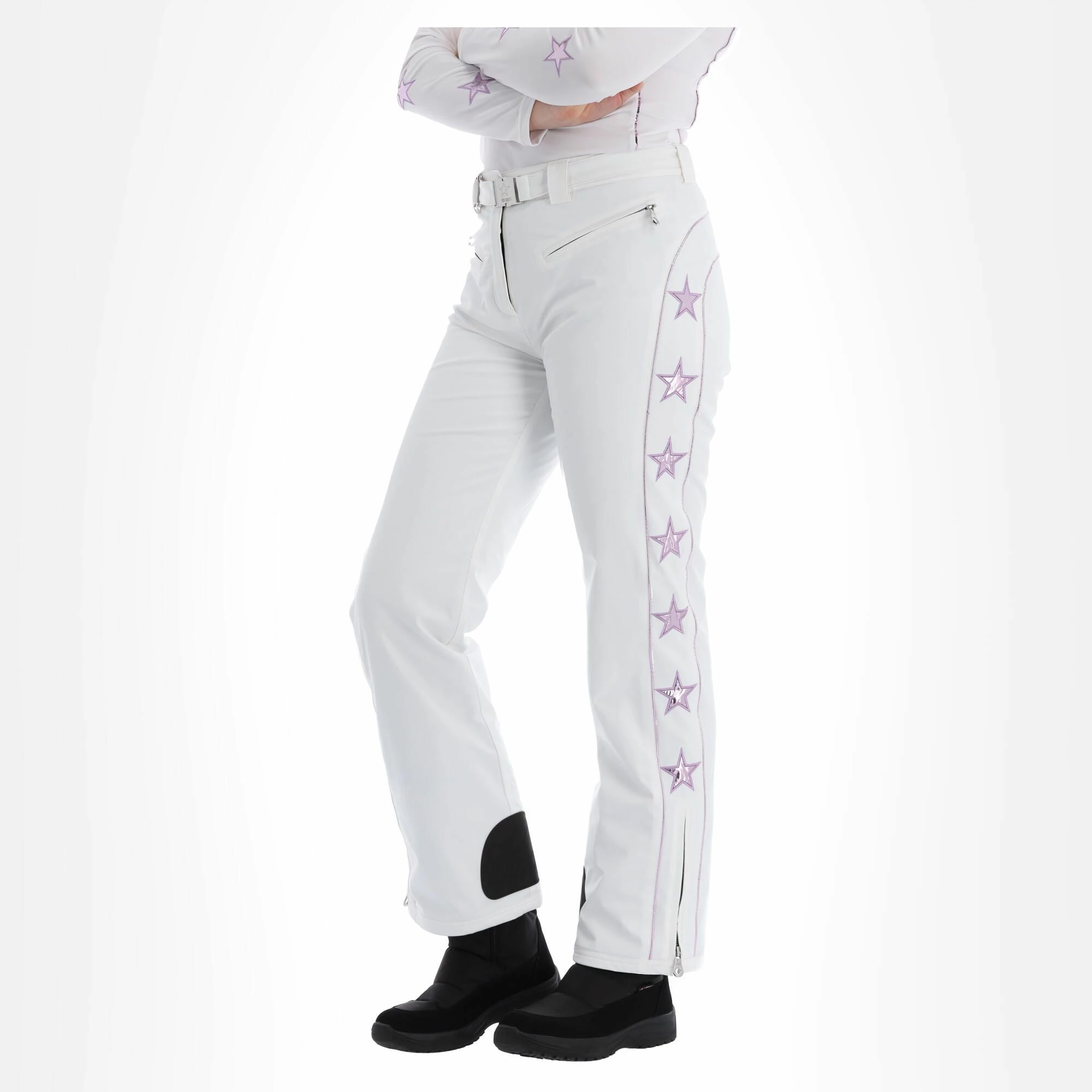 High Society, Jil Pantalones De Esquí Mujeres Lila Blanco, Púrpura 2 High Society, Jil Pantalones De Esquí Mujeres Lila Blanco, Púrpura - Imagen 2