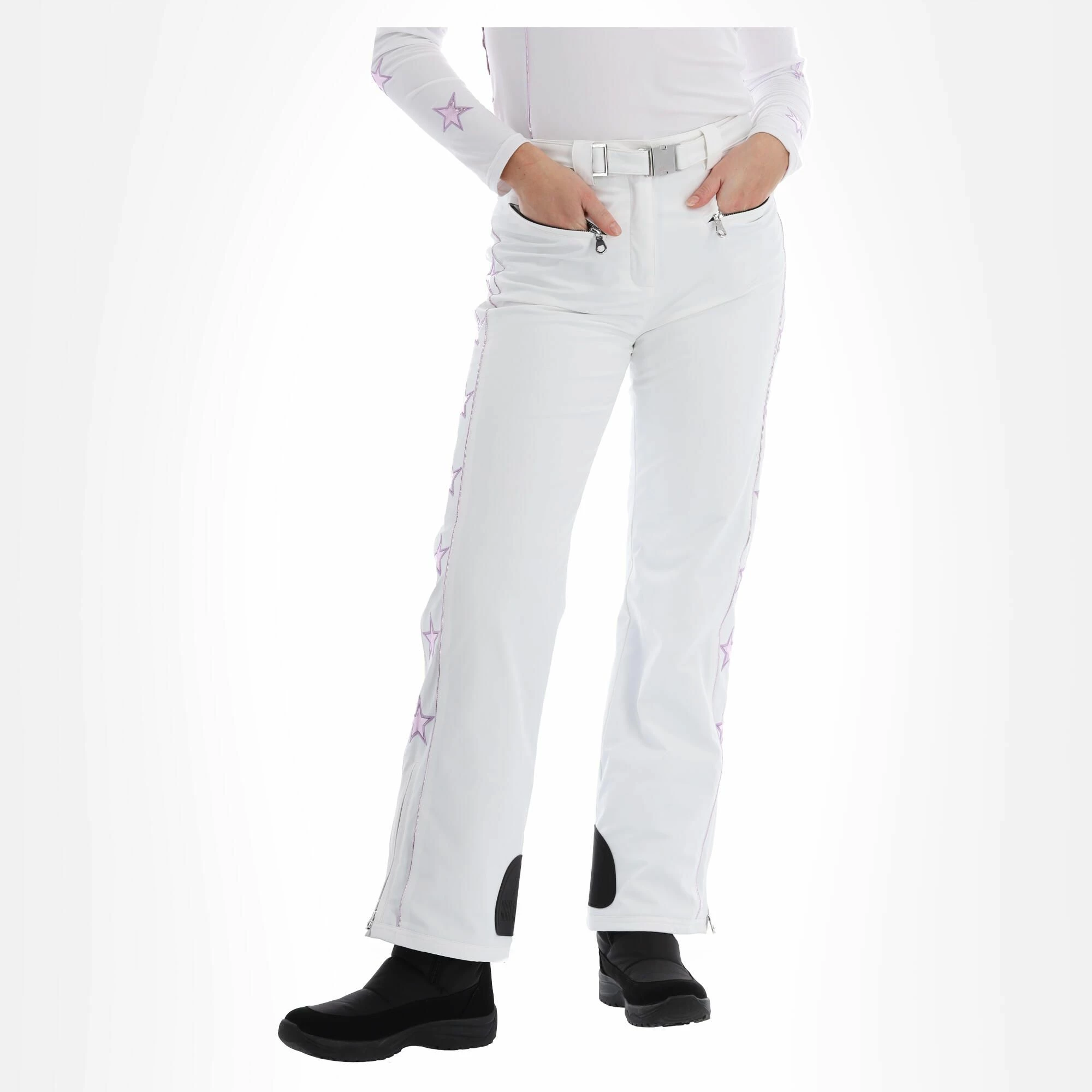 High Society, Jil Pantalones De Esquí Mujeres Lila Blanco, Púrpura 4 High Society, Jil Pantalones De Esquí Mujeres Lila Blanco, Púrpura - Imagen 4