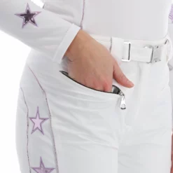 High Society, Jil Pantalones De Esquí Mujeres Lila Blanco, Púrpura 18 High Society, Jil Pantalones De Esquí Mujeres Lila Blanco, Púrpura -PARQUE DE ESQUI high society ski pants ba skibroek gevoerd dames lila paars wit 22highs102v1 BI 09