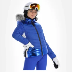 PARQUE DE ESQUI -PARQUE DE ESQUI kelly down jacket aa jas gevoerd dames ocean blauw 22kelly101v2 BI 02