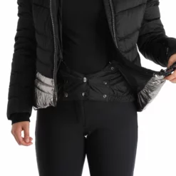 Kelly, Down Jacket Chaqueta De Esquí Mujeres Stone Negro -PARQUE DE ESQUI kelly down jacket aa jas gevoerd dames stone zwart 22kelly101v1 BI 09