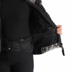 Kelly, Down Jacket Chaqueta De Esquí Mujeres Stone Negro -PARQUE DE ESQUI kelly down jacket aa jas gevoerd dames stone zwart 22kelly101v1 BI 10