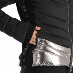 Kelly, Down Jacket Chaqueta De Esquí Mujeres Stone Negro -PARQUE DE ESQUI kelly down jacket aa jas gevoerd dames stone zwart 22kelly101v1 BI 12