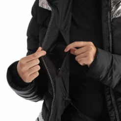 Kelly, Down Jacket Chaqueta De Esquí Mujeres Stone Negro -PARQUE DE ESQUI kelly down jacket aa jas gevoerd dames stone zwart 22kelly101v1 BI 13