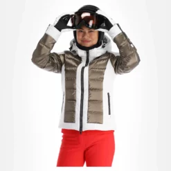 Kelly, Softshell Jacket Chaqueta De Esquí Softshell Mujeres Blanco, Goud -PARQUE DE ESQUI kelly softshell jacket ac softshell jas dames goud wit 22kelly104v4 BI 04