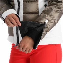 Kelly, Softshell Jacket Chaqueta De Esquí Softshell Mujeres Blanco, Goud -PARQUE DE ESQUI kelly softshell jacket ac softshell jas dames goud wit 22kelly104v4 BI 09