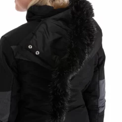 Kilpi, Alisia-W Chaqueta De Esquí Mujeres Negro -PARQUE DE ESQUI kilpi alisia w aa jas gevoerd dames zwart 22kilpi106v1 BI 12