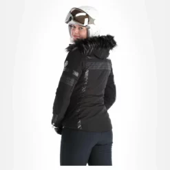 Kilpi, Aniela-W Chaqueta De Esquí Mujeres Negro -PARQUE DE ESQUI kilpi aniela w aa jas gevoerd dames zwart AA21kil120a BI 03