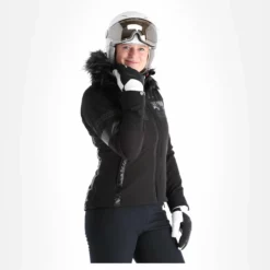 Kilpi, Aniela-W Chaqueta De Esquí Mujeres Negro -PARQUE DE ESQUI kilpi aniela w aa jas gevoerd dames zwart AA21kil120a BI 04