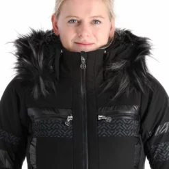 Kilpi, Aniela-W Chaqueta De Esquí Mujeres Negro -PARQUE DE ESQUI kilpi aniela w aa jas gevoerd dames zwart AA21kil120a BI 07