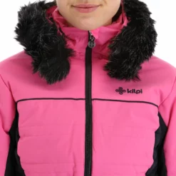 Kilpi, Carrie-W Chaqueta De Esquí Mujeres Rosa -PARQUE DE ESQUI kilpi carrie w aa jas gevoerd dames roze 22kilpi107v2 BI 12