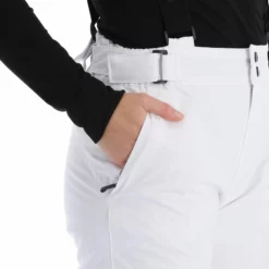Kilpi, Elare-W Pantalones De Esquí Mujeres Blanco -PARQUE DE ESQUI kilpi elare w ba skibroek gevoerd dames wit 22kilpi116v3 BI 09