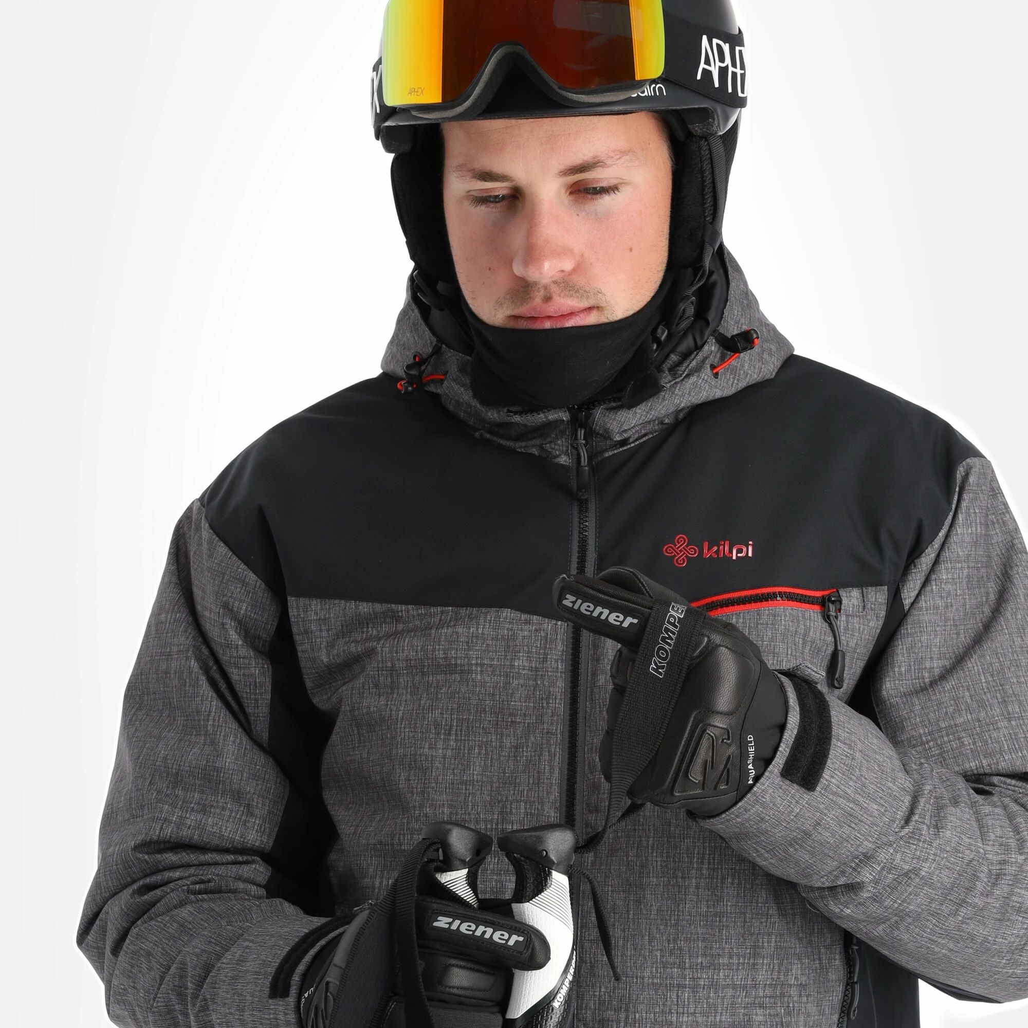 Kilpi, Flip-M Chaqueta De Esquí Hombres Dark Gris 6 Kilpi, Flip-M Chaqueta De Esquí Hombres Dark Gris - Imagen 6