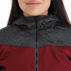 Kilpi, Flip-W Chaqueta De Esquí Mujeres Dark Rojo -PARQUE DE ESQUI kilpi flip w aa jas gevoerd dames dark rood 22kilpi108v1 BI 10