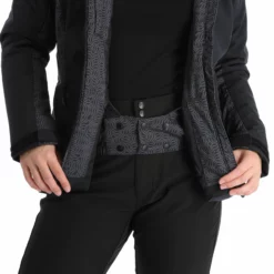 Kilpi, Flip-W Chaqueta De Esquí Tallas Extra Grandes Mujeres Negro -PARQUE DE ESQUI kilpi flip w aa jas gevoerd plus size dames zwart 22kilpi127v2 BI 09