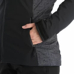 Kilpi, Flip-W Chaqueta De Esquí Tallas Extra Grandes Mujeres Negro -PARQUE DE ESQUI kilpi flip w aa jas gevoerd plus size dames zwart 22kilpi127v2 BI 10