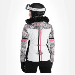 Kilpi, Lena-W Chaqueta De Esquí Modelo Calentado Mujeres Blanco -PARQUE DE ESQUI kilpi lena w aa jas gevoerd dames wit 22kilpi103v1 BI 03