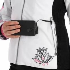 Kilpi, Lena-W Chaqueta De Esquí Modelo Calentado Mujeres Blanco -PARQUE DE ESQUI kilpi lena w aa jas gevoerd dames wit 22kilpi103v1 BI 07
