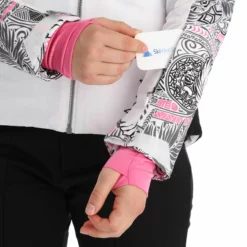 Kilpi, Lena-W Chaqueta De Esquí Modelo Calentado Mujeres Blanco -PARQUE DE ESQUI kilpi lena w aa jas gevoerd dames wit 22kilpi103v1 BI 09