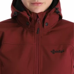 Kilpi, Ravia-W Chaqueta De Esquí Softshell Tallas Extra Grandes Mujeres Dark Rojo -PARQUE DE ESQUI kilpi ravia w ac softshell jas plus size dames dark rood 22kilpi128v1 BI 07