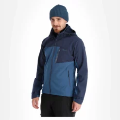 Kilpi, Ravio-M Chaqueta De Esquí Softshell Hombres Dark Azul -PARQUE DE ESQUI kilpi ravio m ac softshell jas heren dark blauw 22kilpi143v2 BI 04