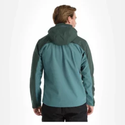 Kilpi, Ravio-M Chaqueta De Esquí Softshell Hombres Dark Verde -PARQUE DE ESQUI kilpi ravio m ac softshell jas heren dark groen 22kilpi143v4 BI 03
