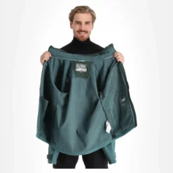 Kilpi, Ravio-M Chaqueta De Esquí Softshell Hombres Dark Verde -PARQUE DE ESQUI kilpi ravio m ac softshell jas heren dark groen 22kilpi143v4 BI 05