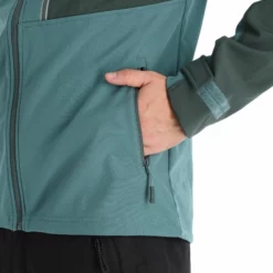 Kilpi, Ravio-M Chaqueta De Esquí Softshell Hombres Dark Verde -PARQUE DE ESQUI kilpi ravio m ac softshell jas heren dark groen 22kilpi143v4 BI 10