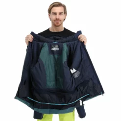 Kilpi, Teddy-M Chaqueta De Esquí Hombres Dark Verde 18 Kilpi, Teddy-M Chaqueta De Esquí Hombres Dark Verde -PARQUE DE ESQUI kilpi teddy m aa jas gevoerd heren dark groen 22kilpi139v1 BI 06