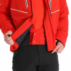 Kilpi, Tonn-M Chaqueta De Esquí Hombres Rojo -PARQUE DE ESQUI kilpi tonn m aa jas gevoerd heren rood 22kilpi137v2 BI 09