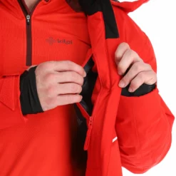 Kilpi, Tonn-M Chaqueta De Esquí Hombres Rojo -PARQUE DE ESQUI kilpi tonn m aa jas gevoerd heren rood 22kilpi137v2 BI 15