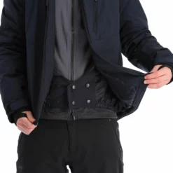 Kilpi, Tonn-M Chaqueta De Esquí Hombres Negro -PARQUE DE ESQUI kilpi tonn m aa jas gevoerd heren zwart 22kilpi137v3 BI 08
