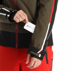 Luhta, Ahmo Chaqueta De Esquí Hombres Dark Olive Verde -PARQUE DE ESQUI luhta ahmo aa jas gevoerd heren dark olive groen 22luhta132v1 BI 08