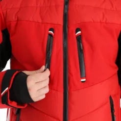 Luhta, Ahvennus Chaqueta De Esquí Hombres Cranberry Rojo -PARQUE DE ESQUI luhta ahvennus aa jas gevoerd heren cranberry rood 22luhta131v2 BI 11