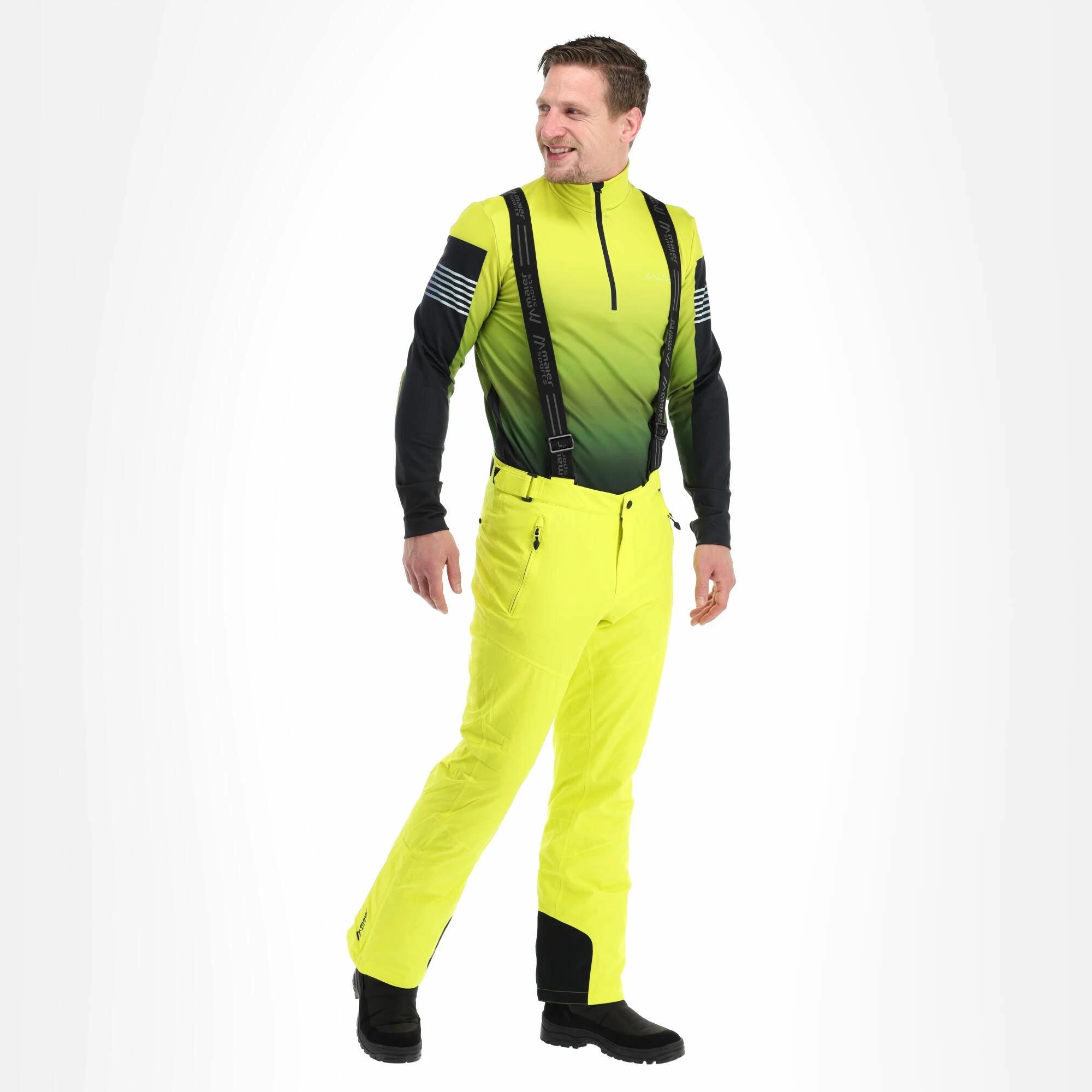 Maier Sports, Anton 2 Pantalones De Esquí Hombres Sulphur Spring Verde 1 Maier Sports, Anton 2 Pantalones De Esquí Hombres Sulphur Spring Verde