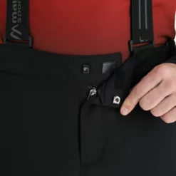 Maier Sports, Joscha Slim Pantalones De Esquí Hombres Negro -PARQUE DE ESQUI maier sports joscha slim ba skibroek gevoerd heren zwart 22maier201v1 BI 05