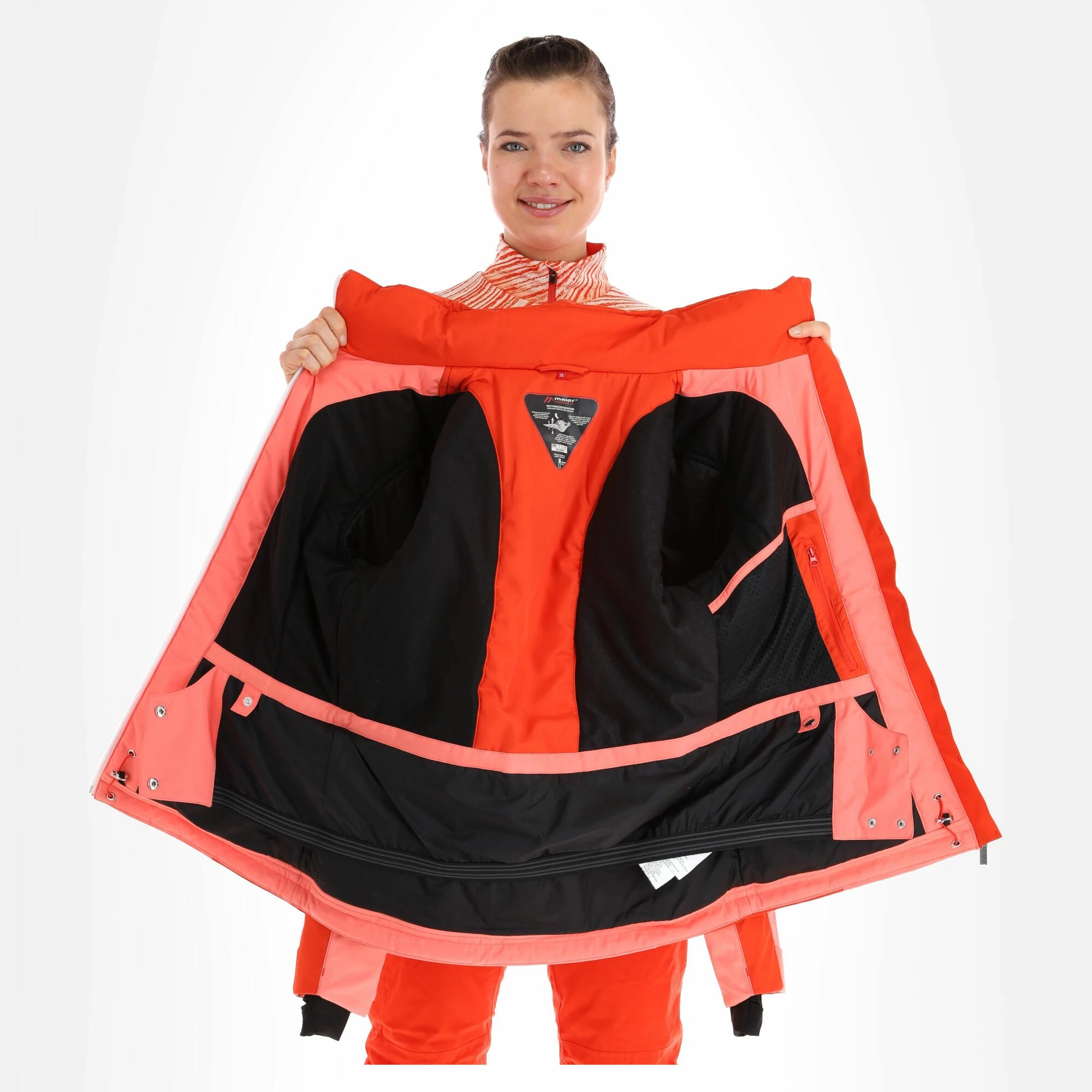 Maier Sports, Rendlspitze Chaqueta De Esquí Mujeres Coral Rojo 6 Maier Sports, Rendlspitze Chaqueta De Esquí Mujeres Coral Rojo - Imagen 6