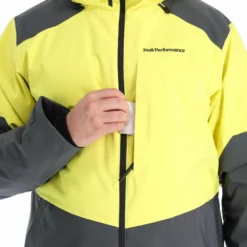 Peak Performance, Pact Jacket Chaqueta De Esquí Hombres Citrine Amarillo -PARQUE DE ESQUI peak performance pact jacket aa jas gevoerd heren citrine geel AA11pea109c BI 08