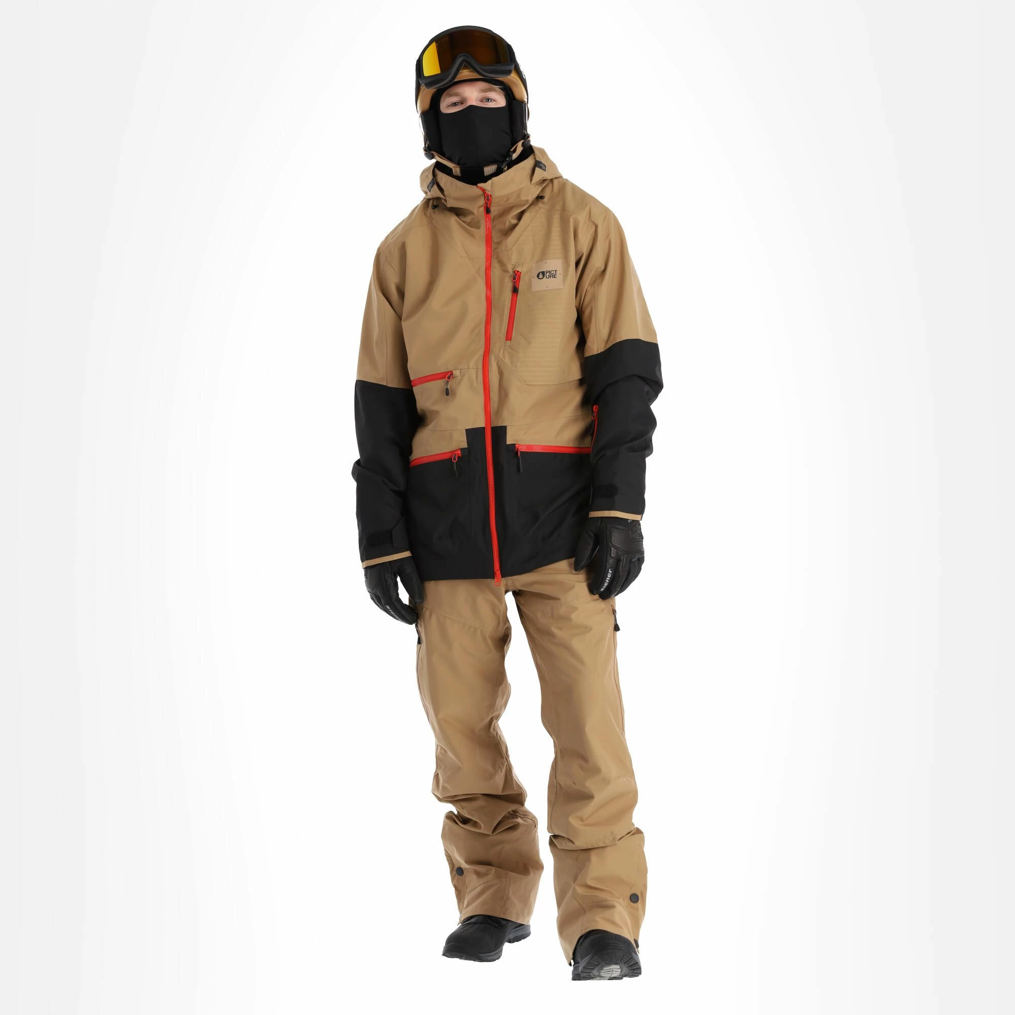 Picture, Stone Jkt Chaqueta De Esquí Hombres Dark Stone Beige 1 Picture, Stone Jkt Chaqueta De Esquí Hombres Dark Stone Beige