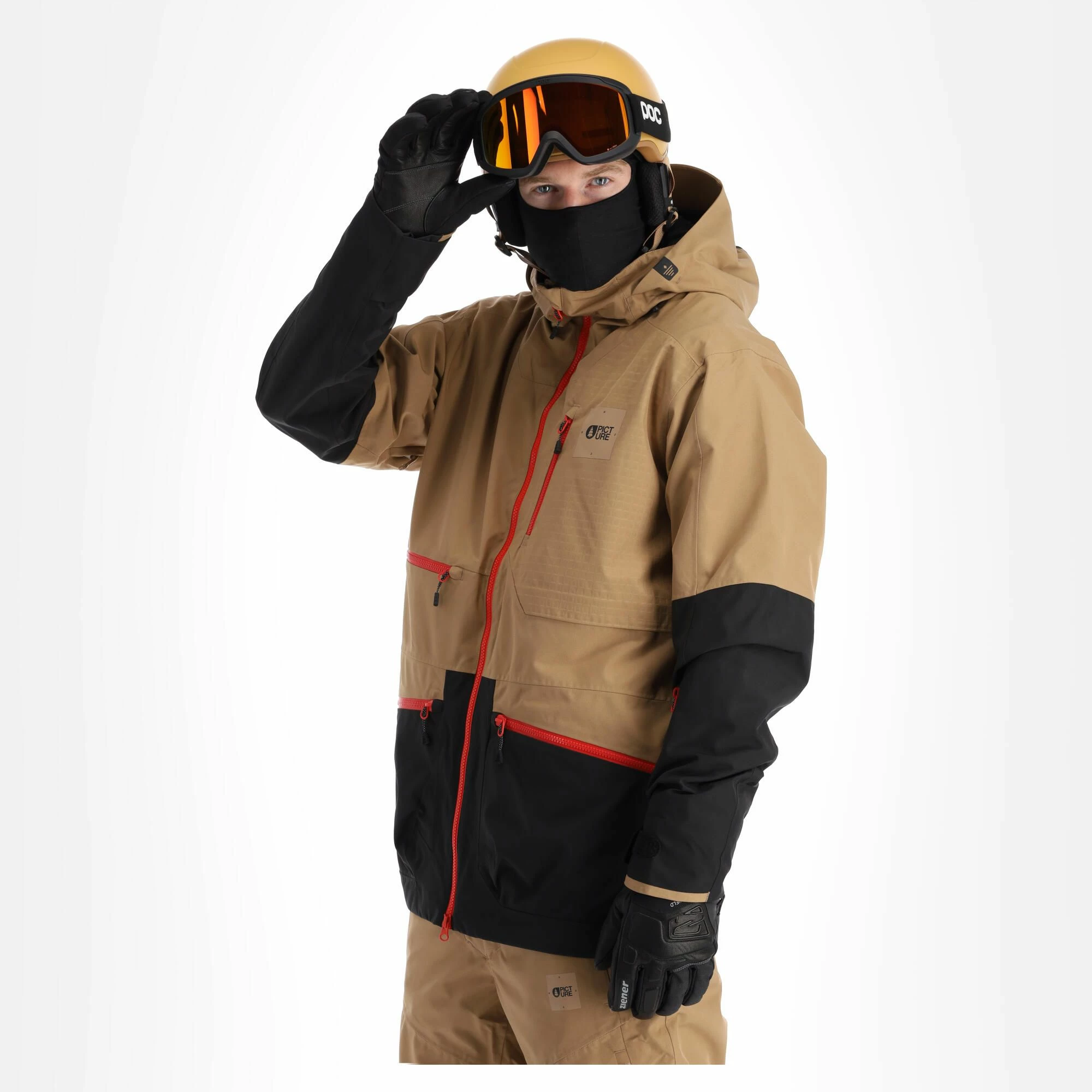 Picture, Stone Jkt Chaqueta De Esquí Hombres Dark Stone Beige 2 Picture, Stone Jkt Chaqueta De Esquí Hombres Dark Stone Beige - Imagen 2