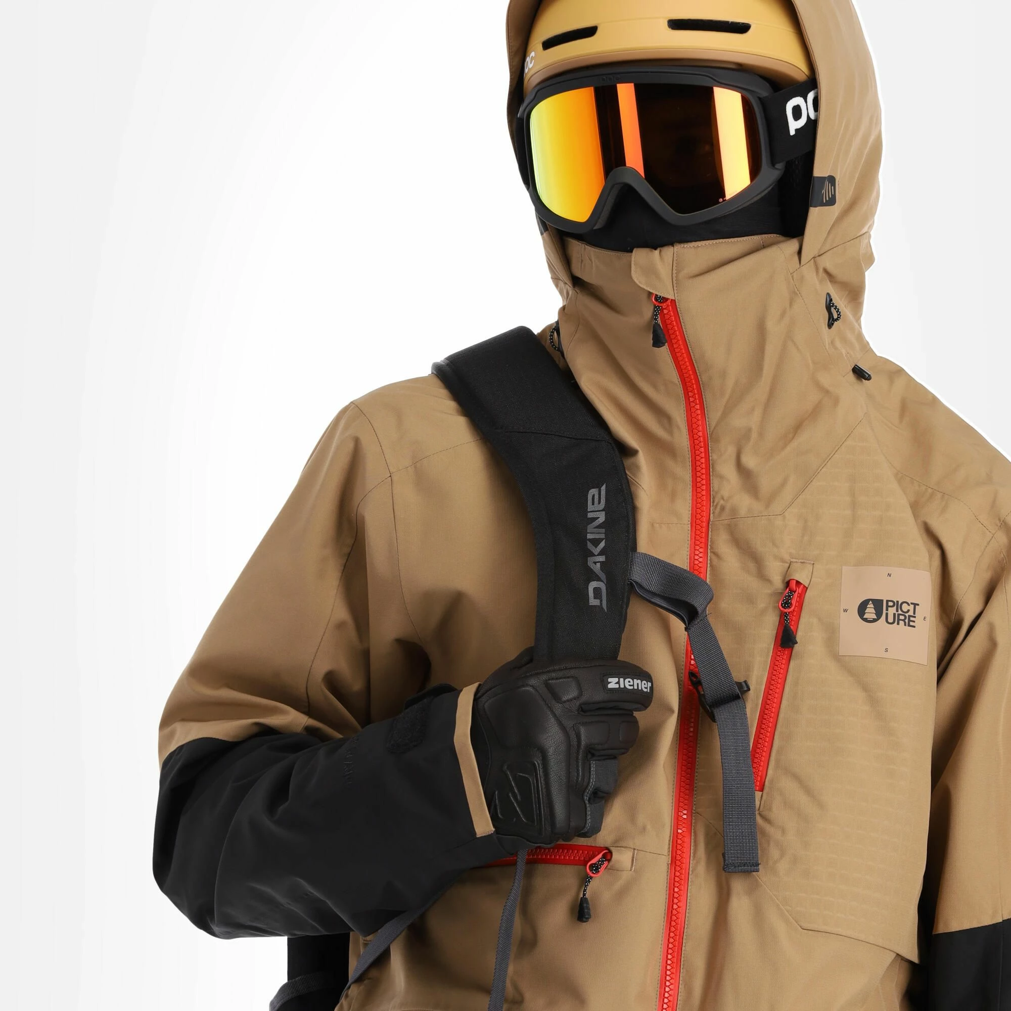 Picture, Stone Jkt Chaqueta De Esquí Hombres Dark Stone Beige 6 Picture, Stone Jkt Chaqueta De Esquí Hombres Dark Stone Beige - Imagen 6