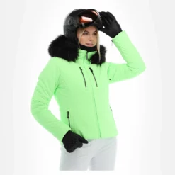 Poivre Blanc, Stretch Ski Jacket Chaqueta De Esquí Mujeres Paradise Verde -PARQUE DE ESQUI poivre blanc stretch ski jacket aa jas gevoerd dames paradise 22poivr101v2 BI 04